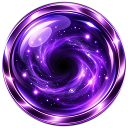Gloeiende paarse The Curse-orb
