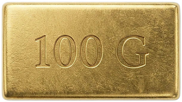 Gouden staaf onder de rode lasergrens
